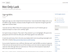 Tablet Screenshot of notonlyluck.com